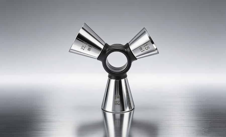 multi-capacity cocktail jigger ring frame multiple measuring cups stainless steel bar tool