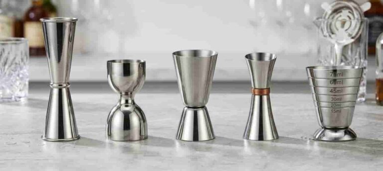 types of cocktail jigger stainless steel