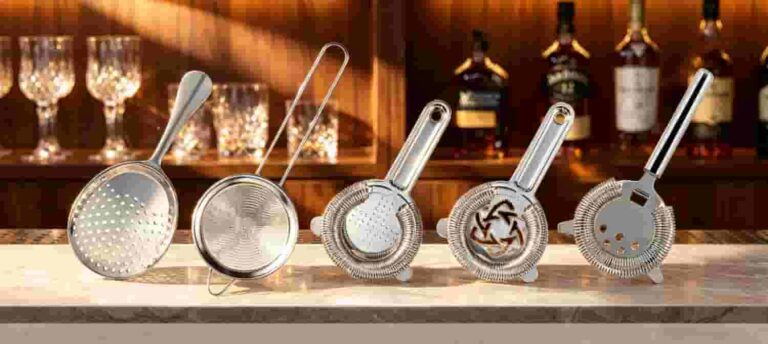 types of cocktail strainers hawthorne julep fine mesh stainless steel bar tools