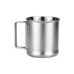 Folding Handle Camping Cup Supplier - Premium 304 Stainless Steel Mug with Foldable Handles