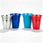 Ripple Aluminum Drinking Cup in Multiple Colors - Red, Blue, Silver Anodized Finishes