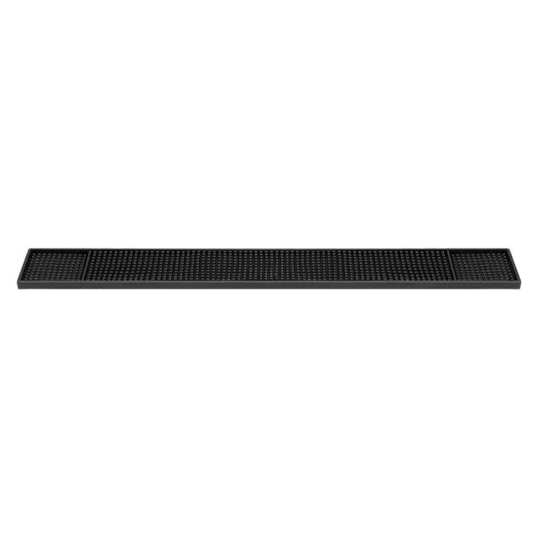 Twin End Long Bar Mat Supplier - Premium Dual End Rubber Bar Rail Mat with Drainage Prongs