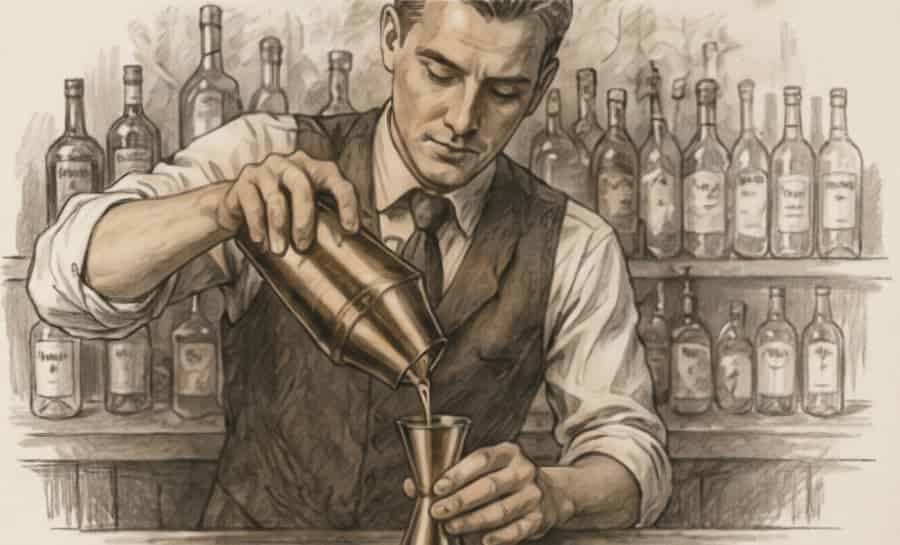 cocktail jigger history vintage bar measuring tools bartending evolution