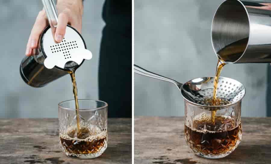 hawthorne strainer spring coil vs julep strainer perforated bowl detail comparison bar tools