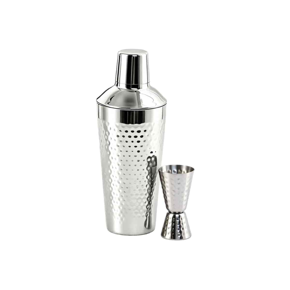Hammered 2-Piece Cocktail Shaker Set