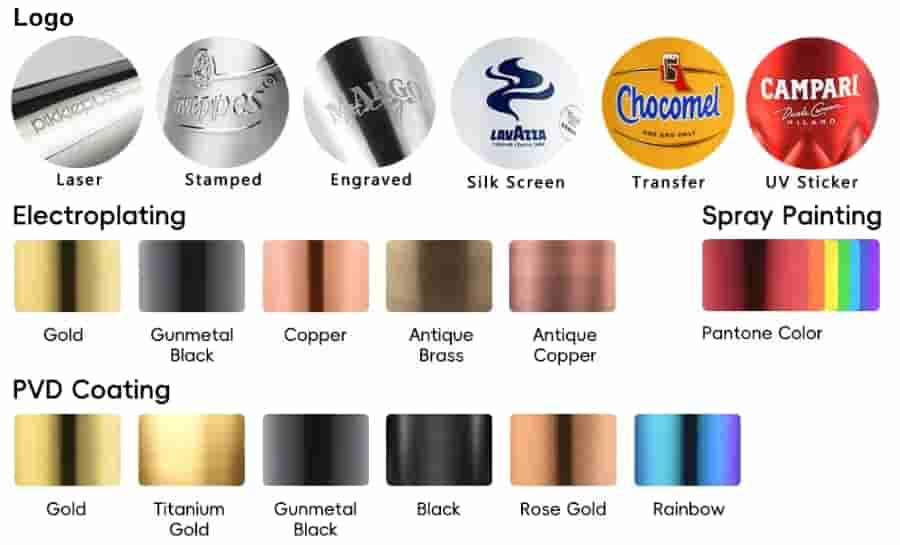 OEM vs ODM Barware: What's the Difference and Which Is Right for Your Brand? 4 barware customization options logo engraving PVD finish custom packaging OEM ODM stainless steel