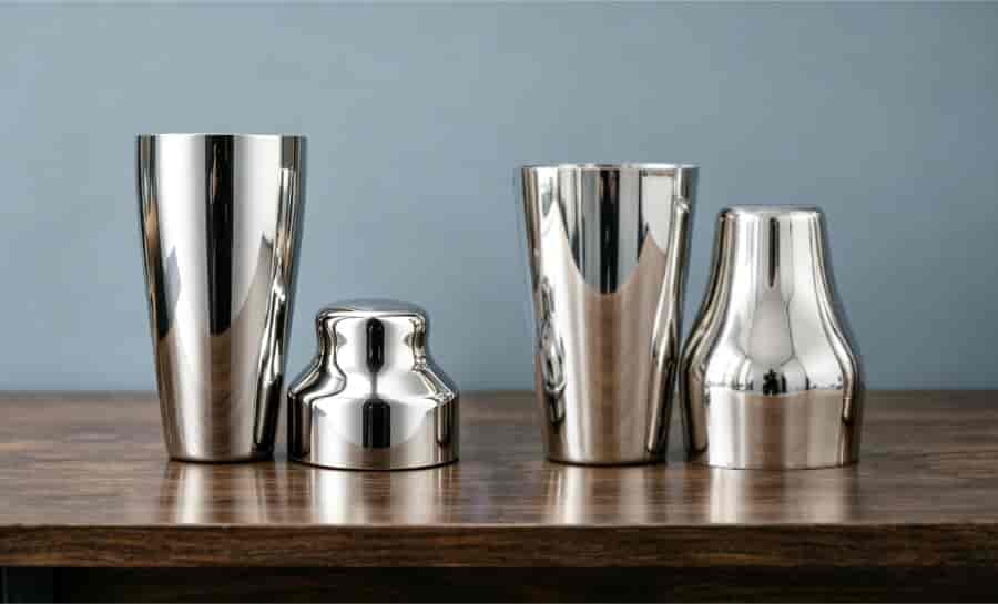 French Cocktail Shaker (Parisian Shaker): What It Is, How to Use It & Why Bartenders Love It 1 french cocktail shaker two piece stainless steel metal cap base professional bar tool