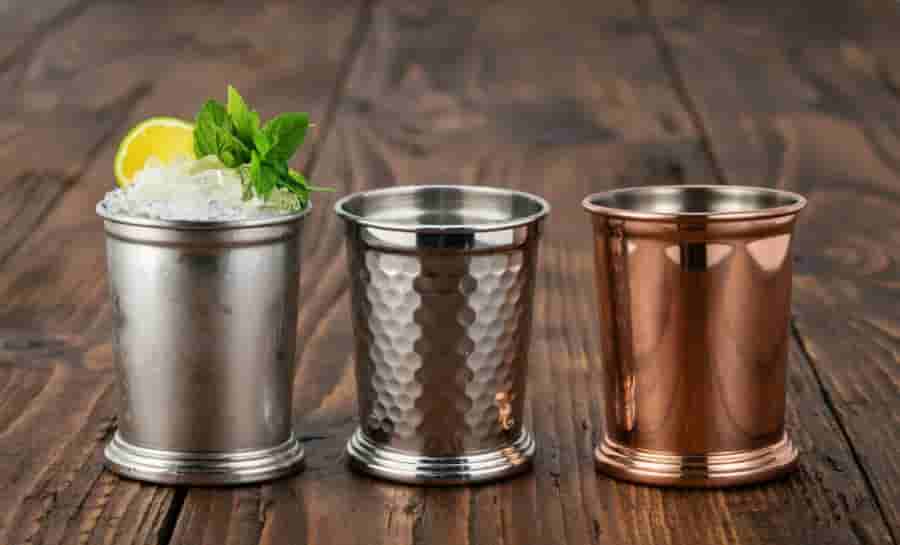 mint julep cup stainless steel beaded trim wholesale cocktail bar classic southern