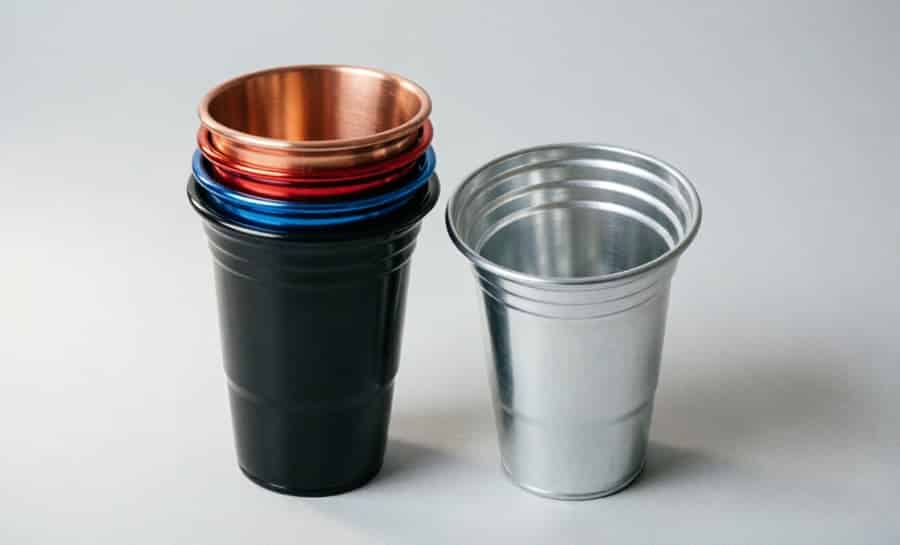 ripple aluminum drinking cup stackable wholesale aluminum drinkware